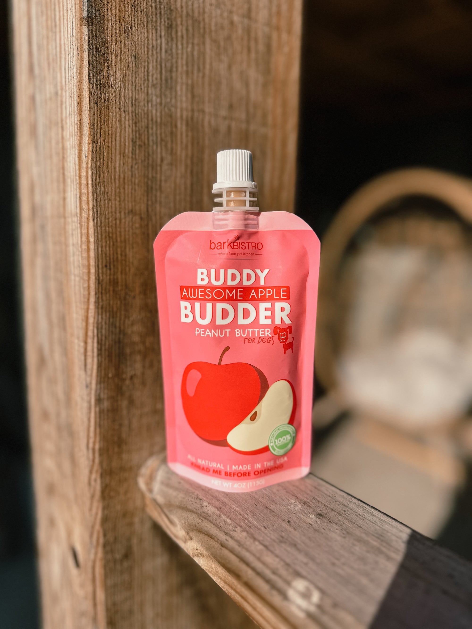 Awesome Apple Buddy Budder Peanut Butter Squeeze Pack - Bodhi &amp; The Birchtree
