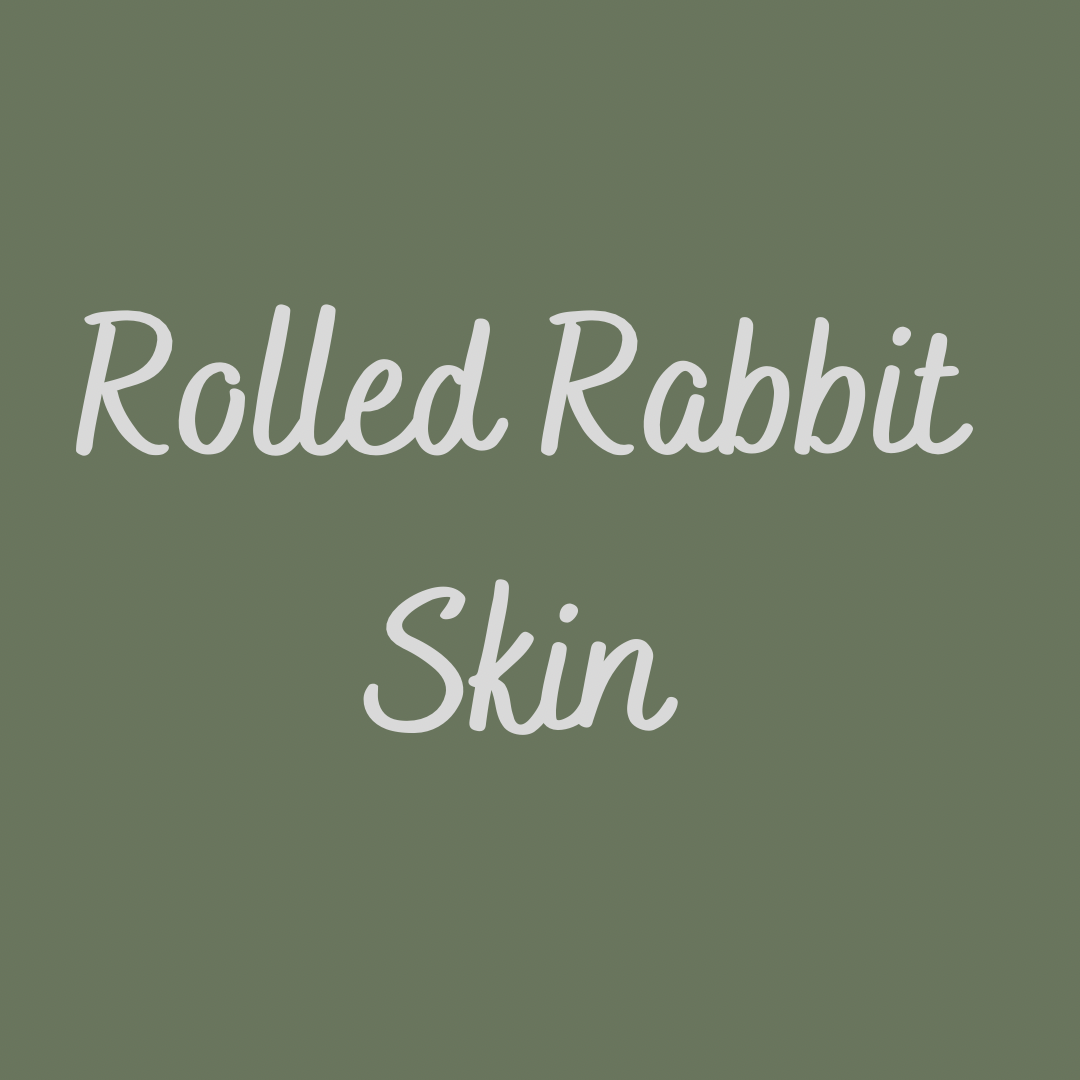 Rolled Rabbit Skin Offcut