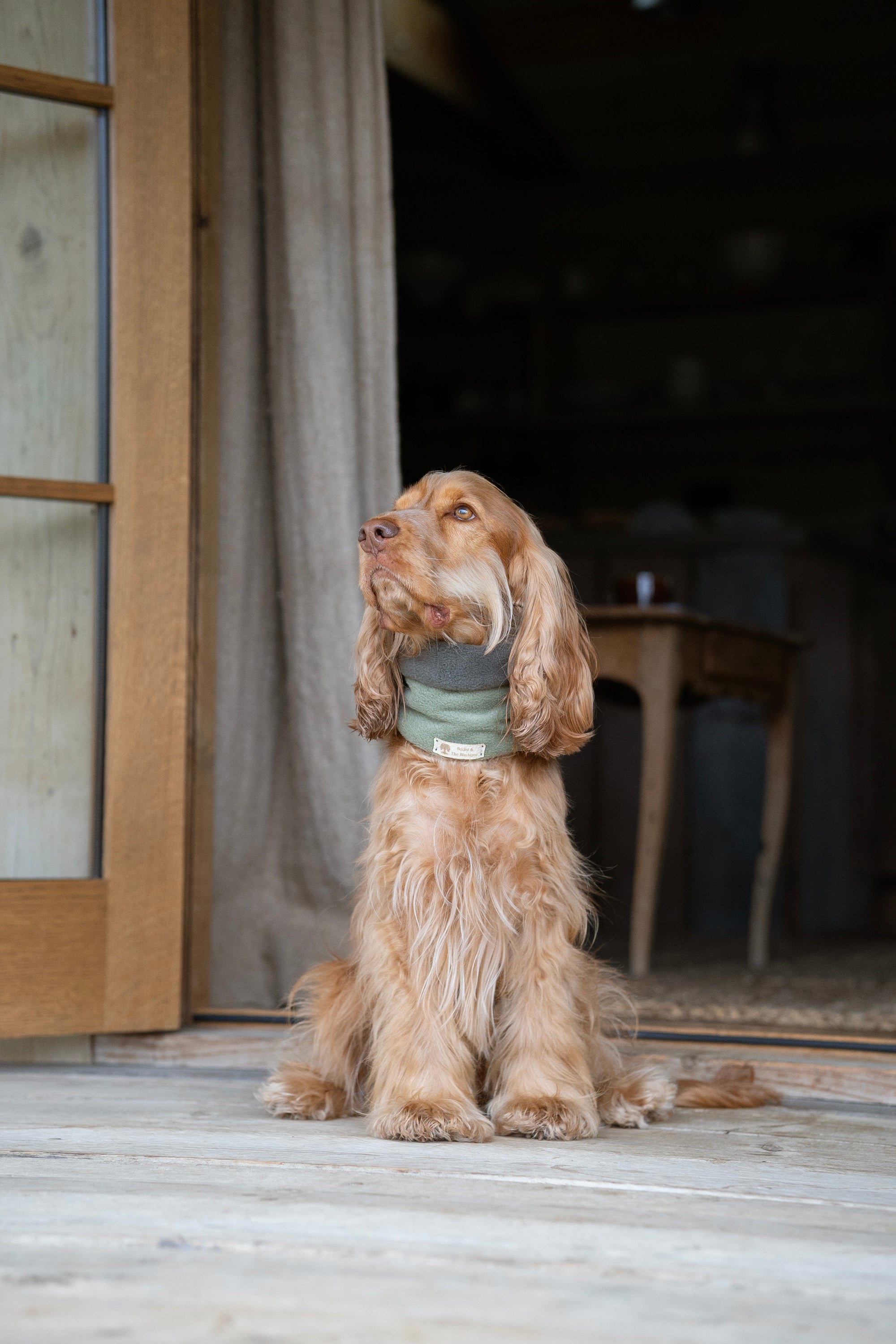 ‘The Harley’ Avocado &amp; New Olive Polar Fleece Snood - Bodhi &amp; The Birchtree