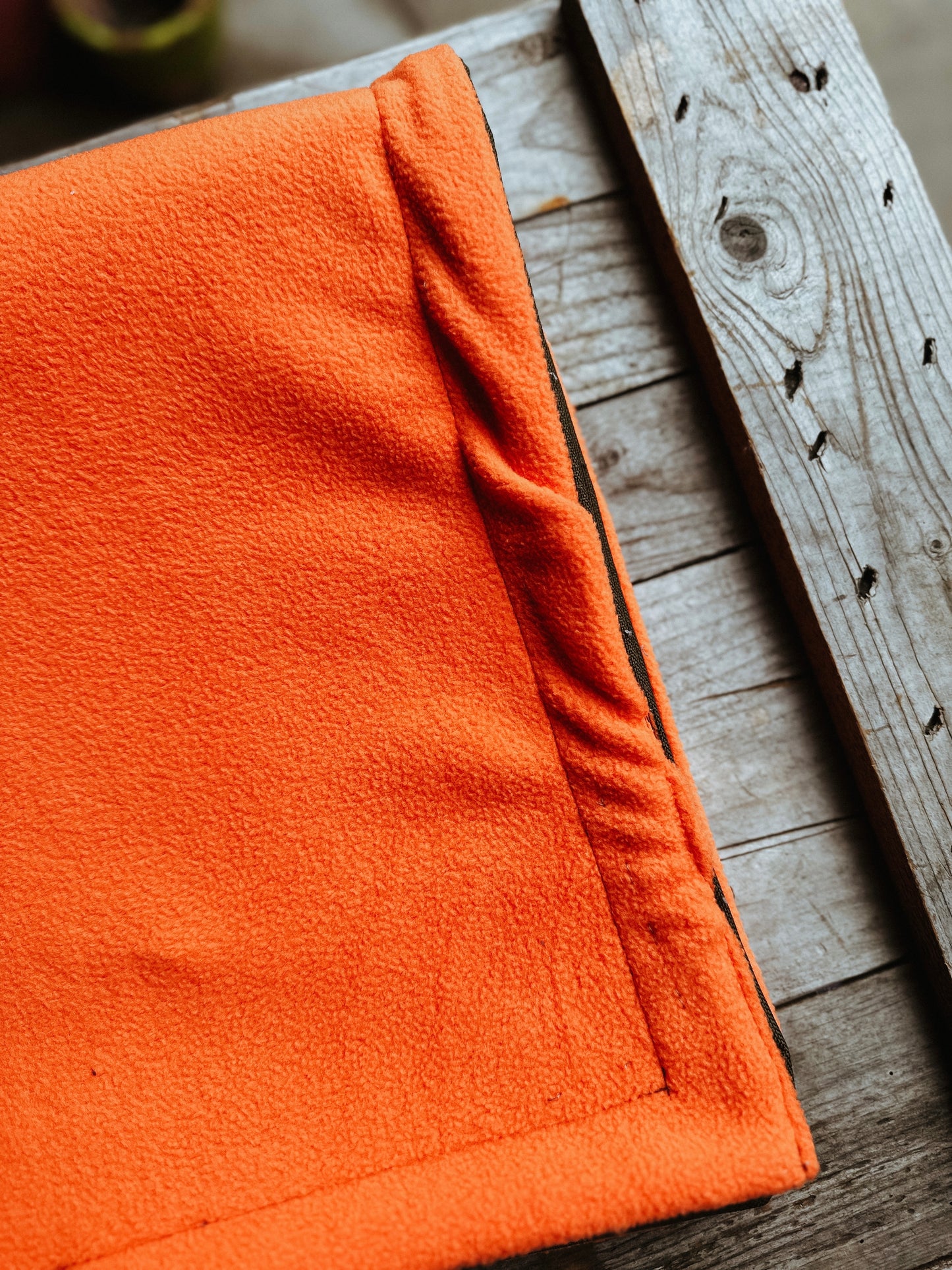 Not Quite Perfect Bodhi & The Birchtree Orange & Khaki Boot Blanket
