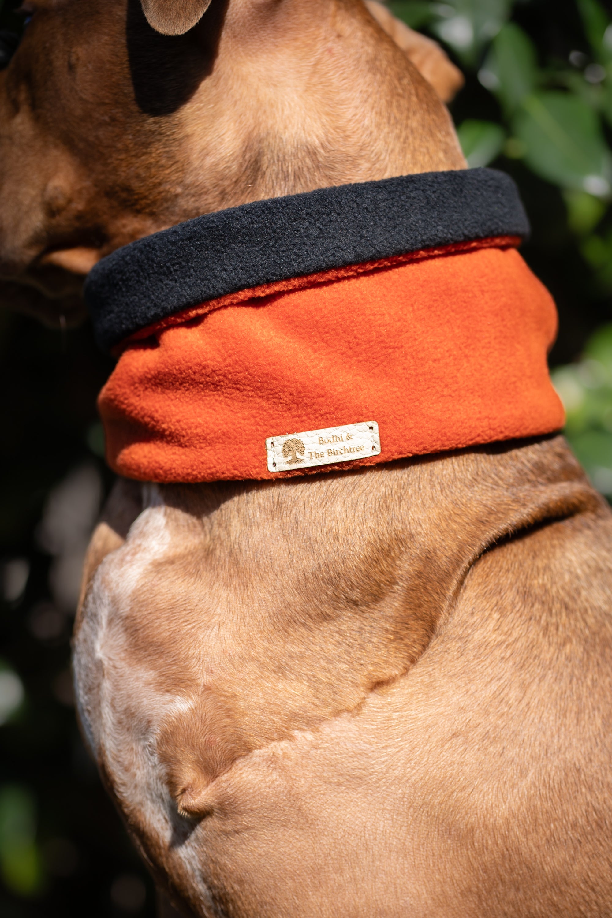 ‘The Moose’ Rust Brick & Black Polar Fleece Snood - Bodhi & The Birchtree