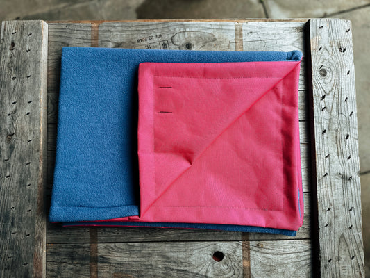 Bodhi & The Birchtree Airforce Blue & Pink Boot Blanket