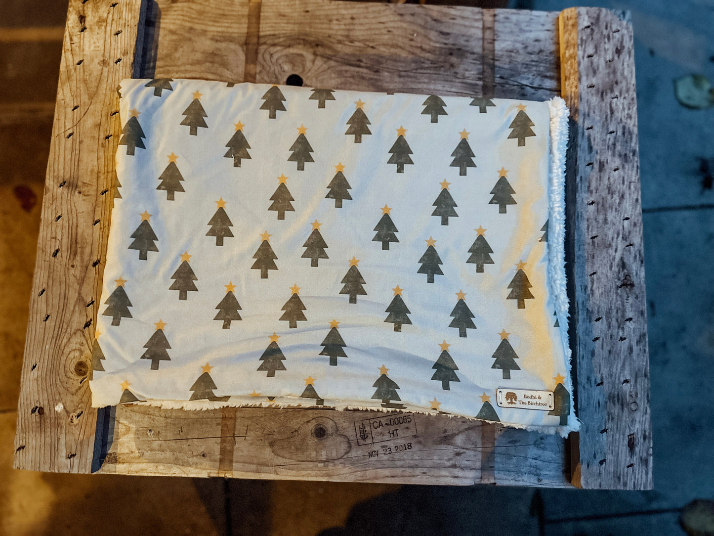 Not Quite Perfect Christmas Trees Sherpa Blanket (See Images)