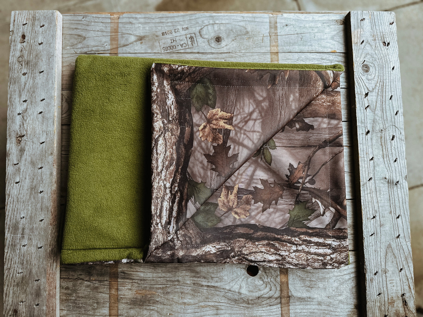 Bodhi & The Birchtree Moss Green & Woodland Boot Blanket