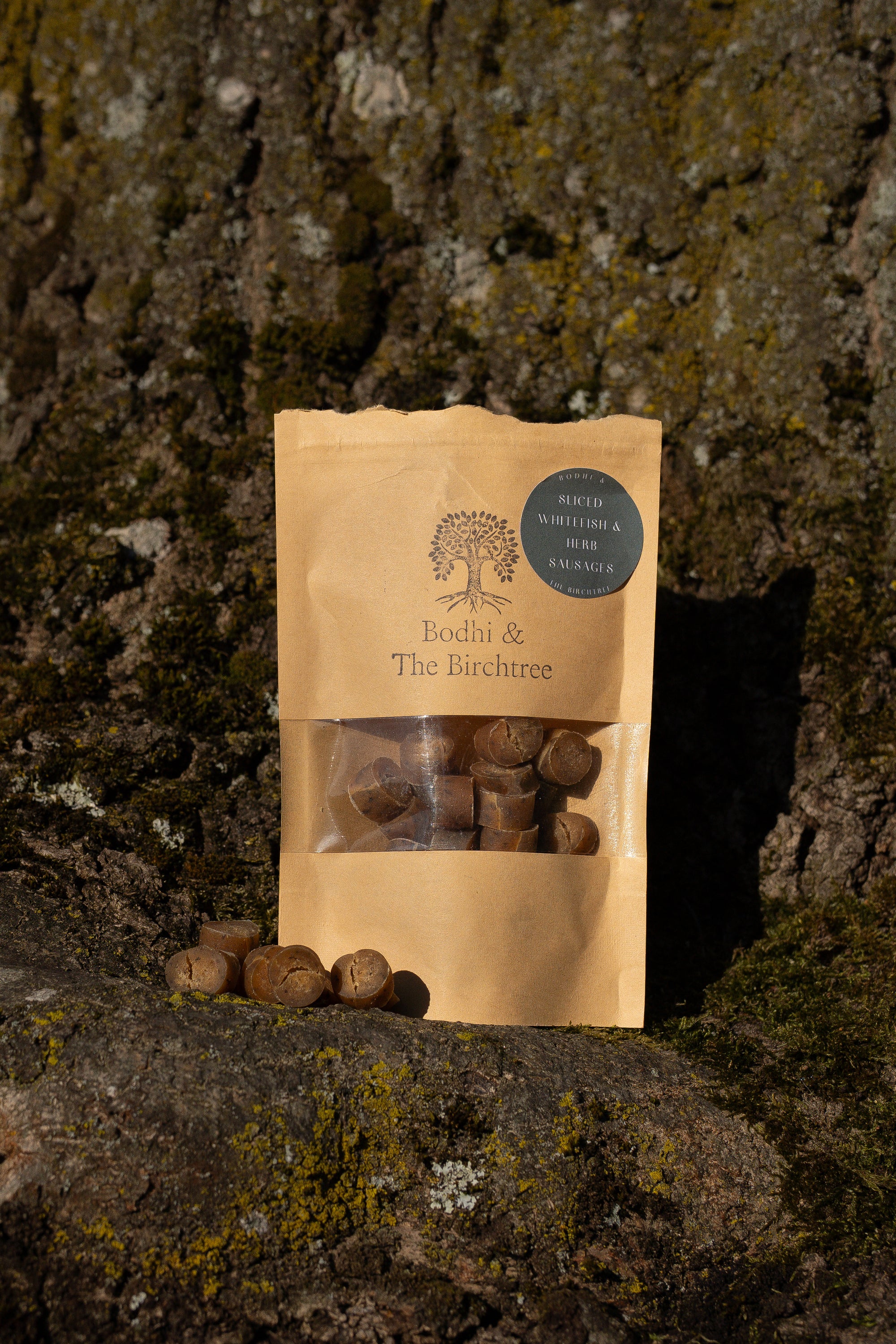 Whitefish & Herb Sliced Sausages 80g - Bodhi & The Birchtree