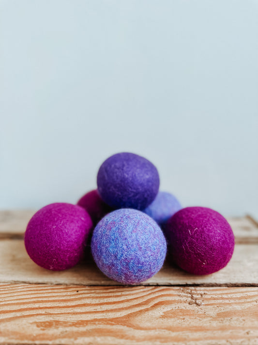 Purple Woollen Eco Tennis Ball