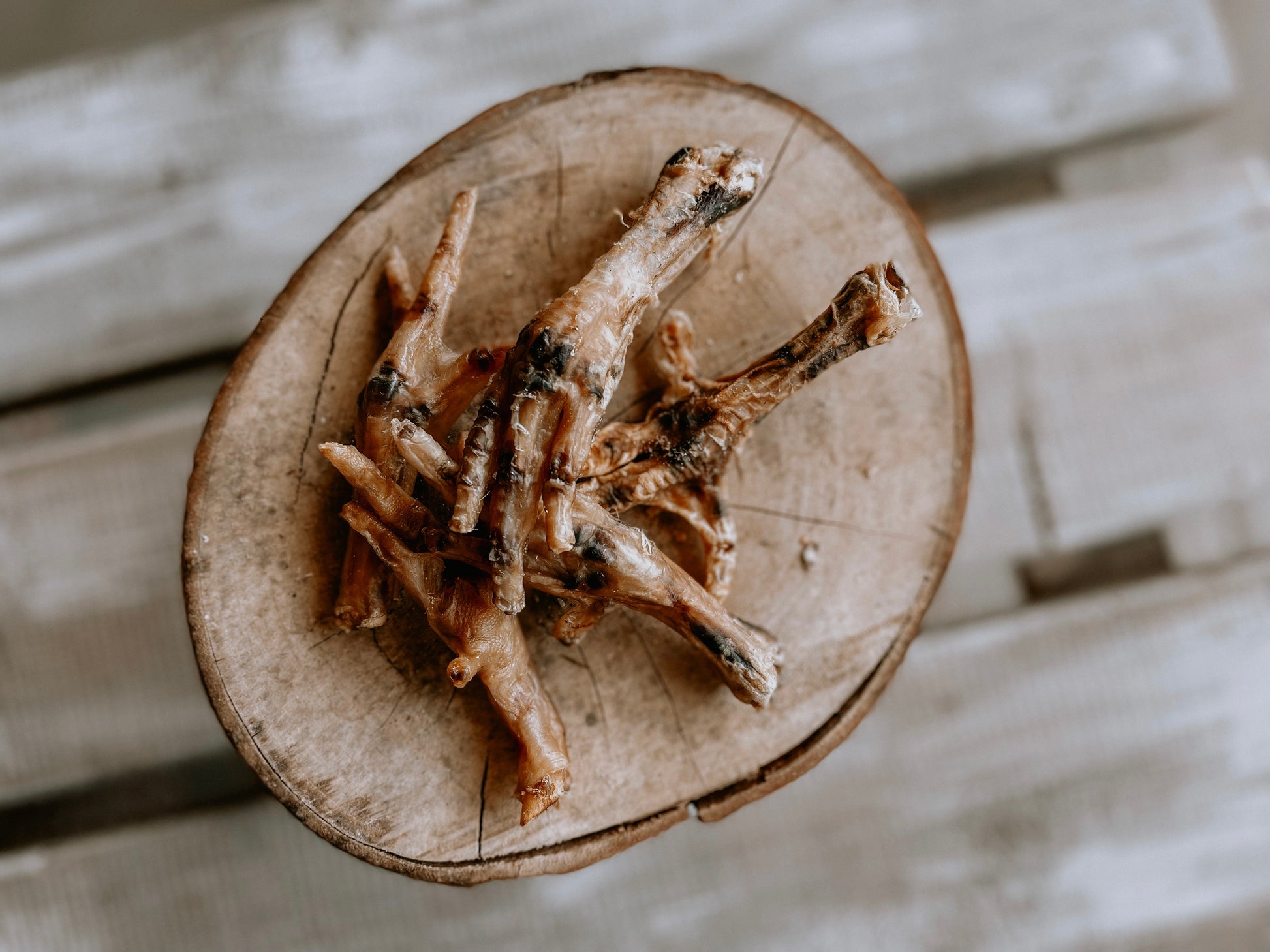 NATURAL CHICKEN FEET DOG CHEWS AVAILABLE ON BODHI AND THE BIRCHTREE