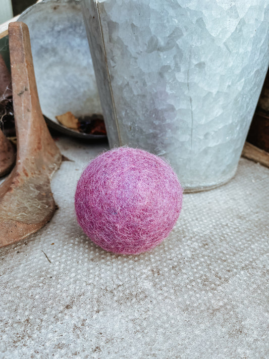 Large Purple Eco Woollen Ball