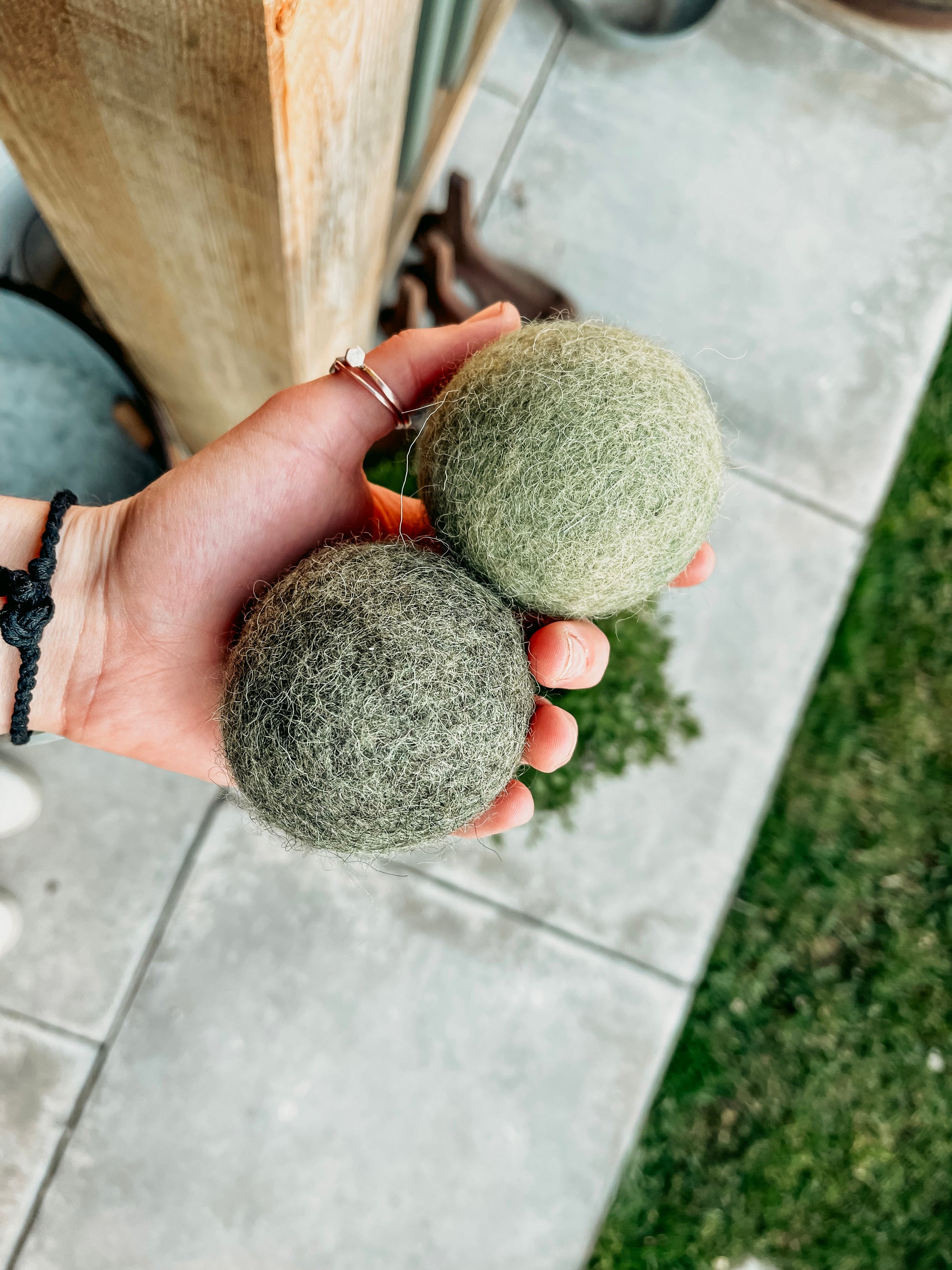 Green Eco Woollen Tennis Ball - Bodhi &amp; The Birchtree
