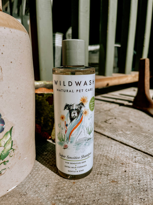 Wildwash Super Sensitive Shampoo For Dogs With Organic Aloe Vera & Calendula 250ml