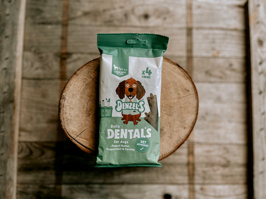 Denzel’s Daily Dentals Peanut Butter, Peppermint & Parsley For Large Dogs (20-30kg)