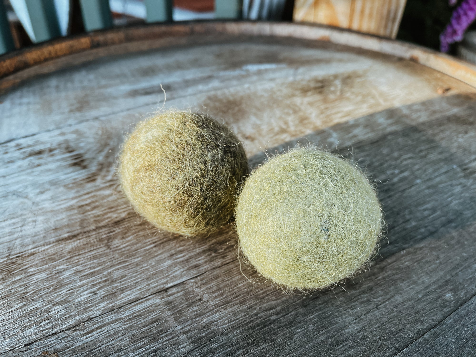 Green Eco Woollen Tennis Ball - Bodhi &amp; The Birchtree